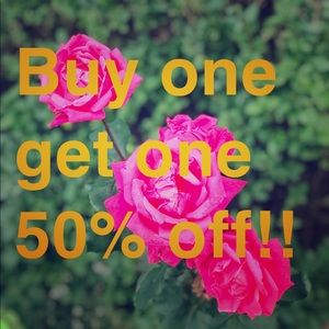 Buy 1 get 1 50% off!!!